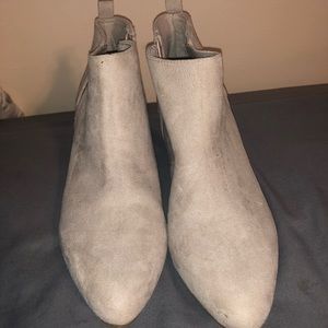 Old Navy tan suede ankle boots ONLY WORN ONCE